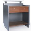 Receptionist Reception Counter Reception Desk Metallic Grey Office Furniture - Image 2