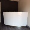 Evo Reception Counter Reception Desk Salon Gloss White Office Furniture - Image 2