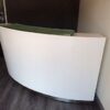 Evo Reception Counter Reception Desk Salon Gloss White Office Furniture - Image 3