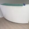 Evo Reception Counter Reception Desk Salon Gloss White Office Furniture - Image 4