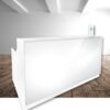 Roma Glass Reception Counter Reception Desk Salon Office Desk Furniture