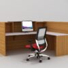 Sorrento Reception Counter Reception Desk Office Desk Furniture with Return - Image 7