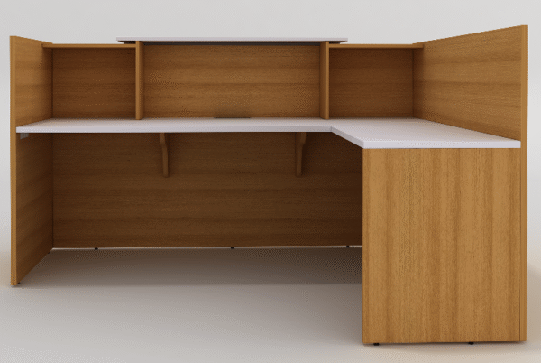 Sorrento Reception Counter Reception Desk Office Desk Furniture with Return - Image 5