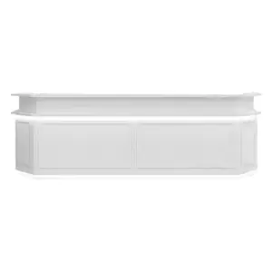 ELVORA receptionist desk with angled front white