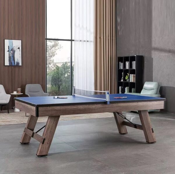 Hepburn Dining Pool Table - 8FT 3IN1 Blue - Image 3