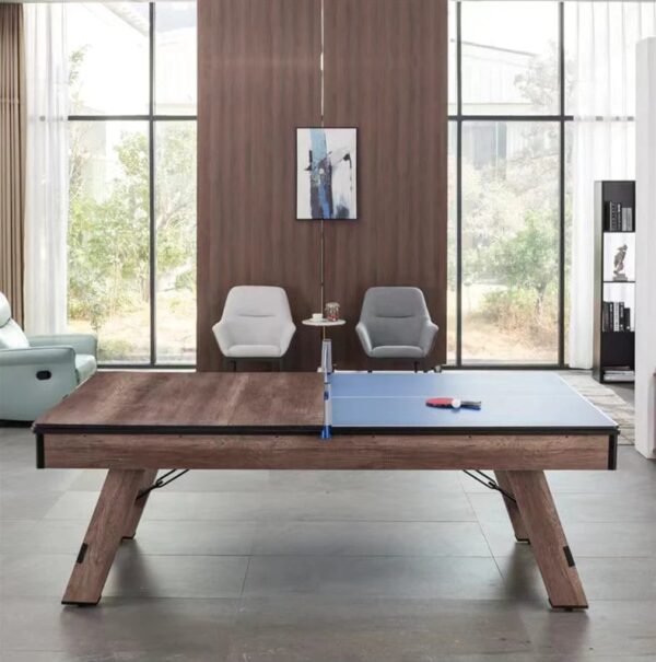 Hepburn Dining Pool Table - 8FT 3IN1 Blue - Image 4