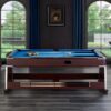 7FT 4IN1 Convertible Pool Table Walnut Blue or Green Felt - Image 7