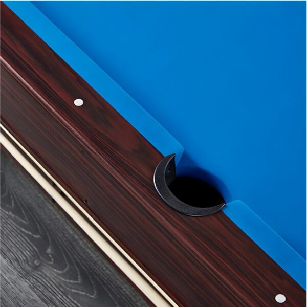 7FT 4IN1 Convertible Pool Table Walnut Blue or Green Felt - Image 6