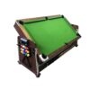 7FT 4IN1 Convertible Pool Table Walnut Blue or Green Felt - Image 3