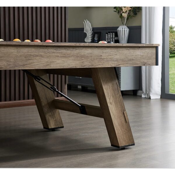 Hepburn Dining Pool Table - 8FT 3IN1 Black - Image 6