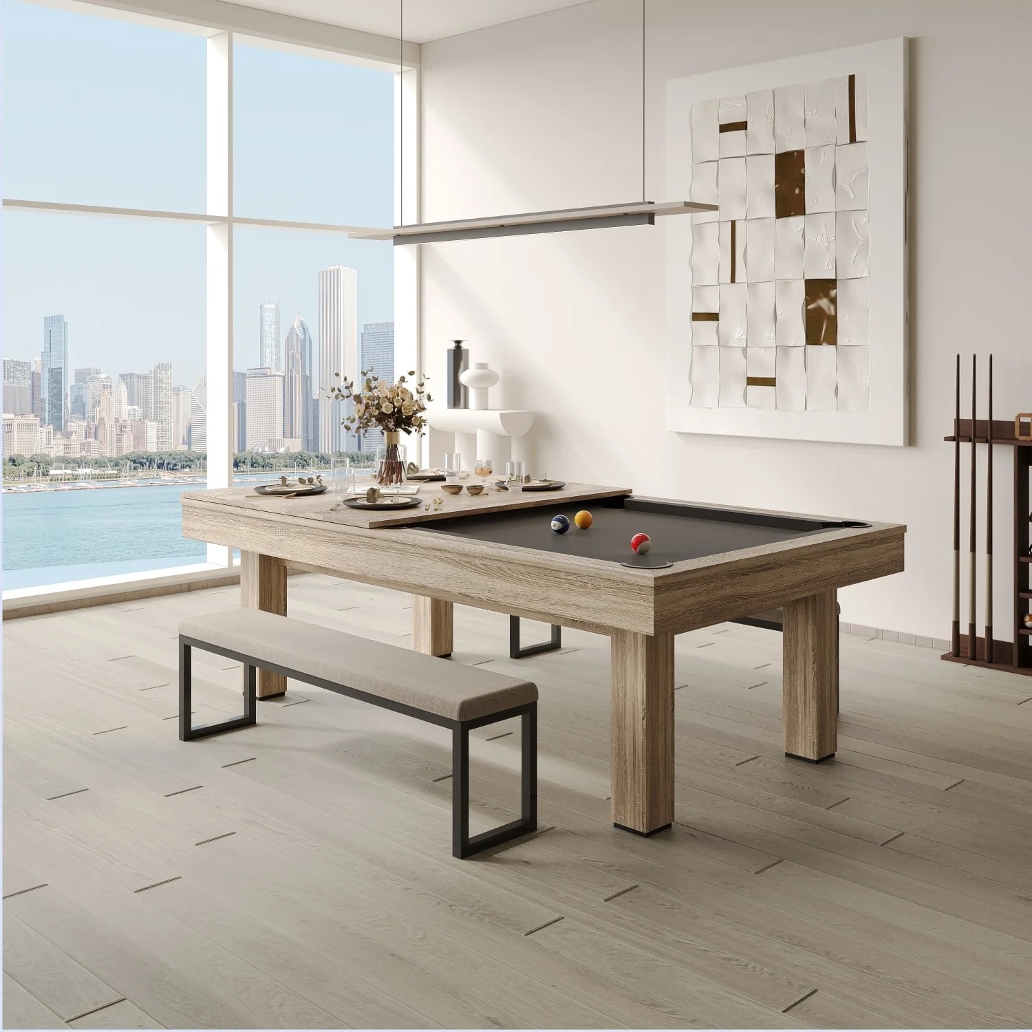 Lucca 3IN1 Dining Pool Table