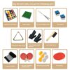 7FT 4IN1 Convertible Pool Table Walnut Blue or Green Felt - Image 11