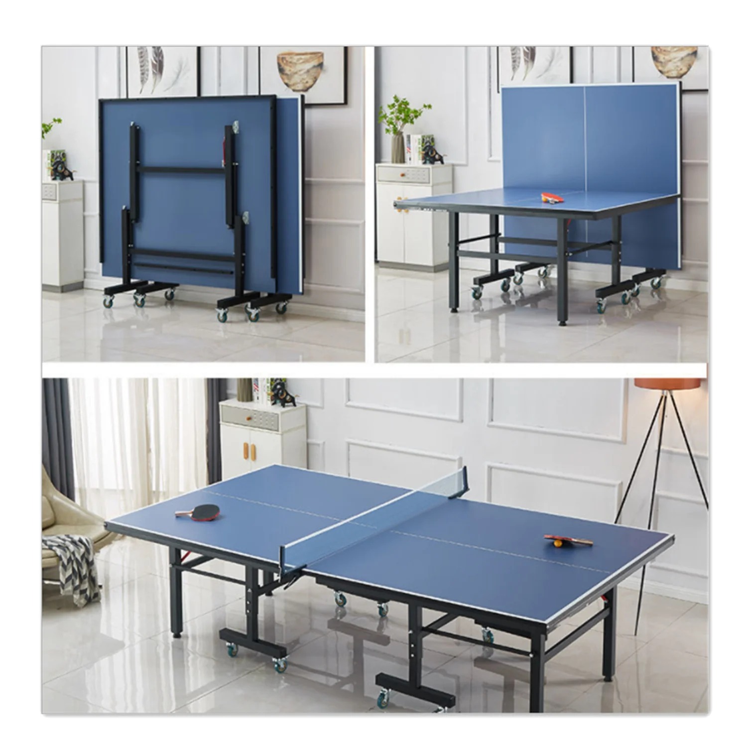 Indoor Elite Series 16mm Table Tennis Table|10-Minute Assembly