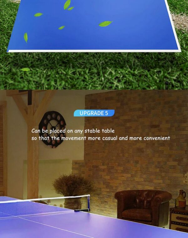 16mm Standard Ping Pong Table Tennis Top for Pool Billiard Table w Bats Balls - Image 8