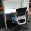 Kent Reception Counter Reception Desk Model A Gloss White Office Furniture - Image 2