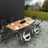 Potenza Boardroom Table Meeting Table Birch 2400 x 1200 Office Furniture