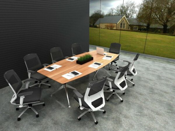 Potenza Boardroom Table Meeting Table Birch 2400 x 1200 Office Furniture