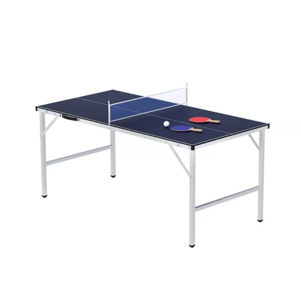 Everfit Table Tennis Ping Pong Table Portable Foldable Family Game Home Indoor - Image 2