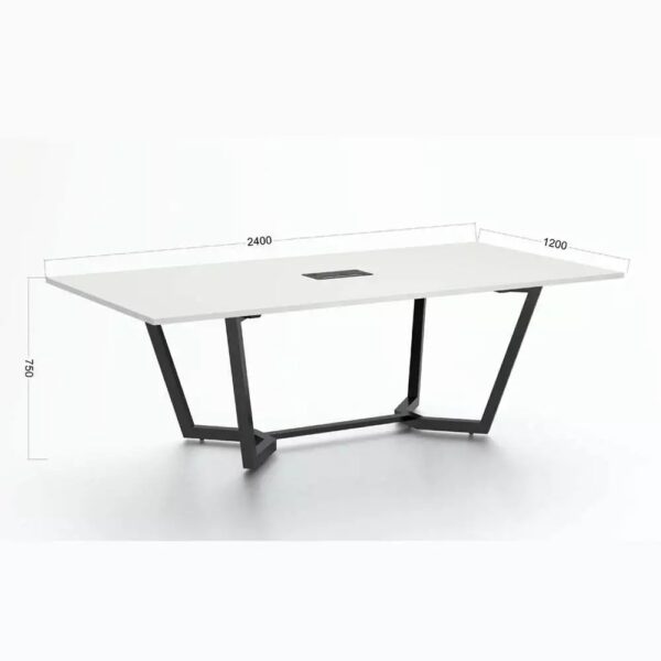 ASPEN Boardroom Table 240cm - White - Image 2