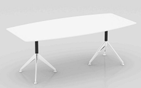 Lux Potenza Boardroom Table Conference Meeting Table White 2400 x 1200mm
