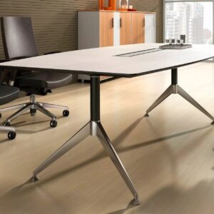 Potenza Boardroom Table Meeting Table White 2400 x 1200 Office Furniture