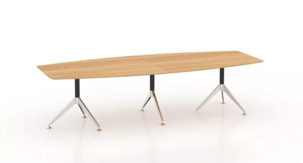 Potenza Boardroom Table Meeting Table Birch 2400 x 1200 Office Furniture - Image 3