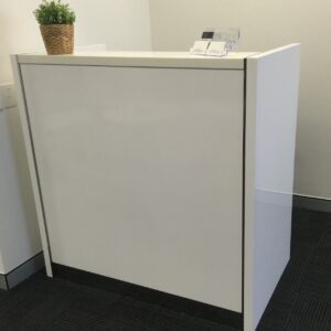 Kent Reception Counter Reception Desk Model A Gloss White Office Furniture