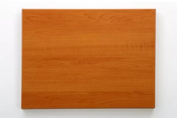 BOW Front Reception Desk with HOB and Universal Return - CHERRY 1800 - Image 4