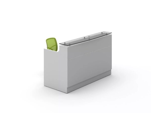 Office Furniture Classic Reception Counter Reception Desk White Side Panel - Image 3