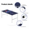 Everfit Table Tennis Ping Pong Table Portable Foldable Family Game Home Indoor - Image 3
