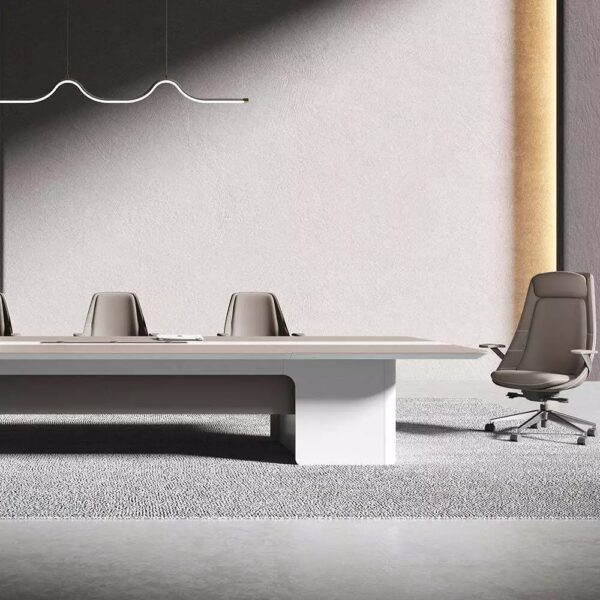 LUSH Boardroom Table 280cm - Light Grey - Image 3