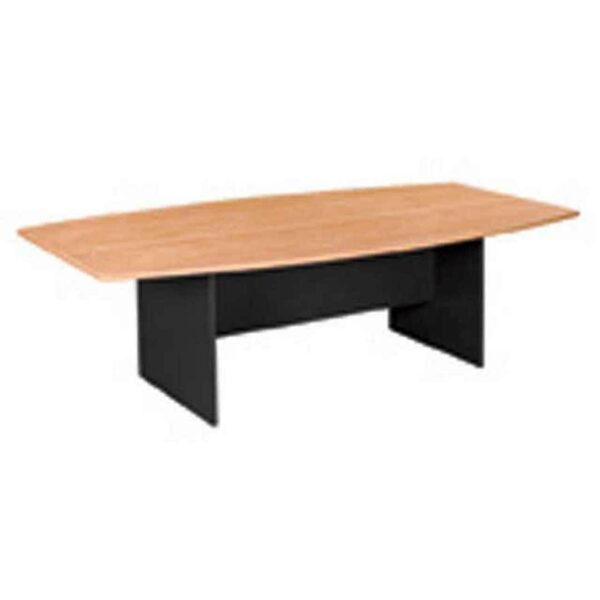 New Large Meeting Office BoardRoom Table 2.4x1.2m Beech Charcoal Melamine Finish