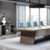 ANDERS Boardroom Table 240cm - Hazelnut & Beige - Image 3