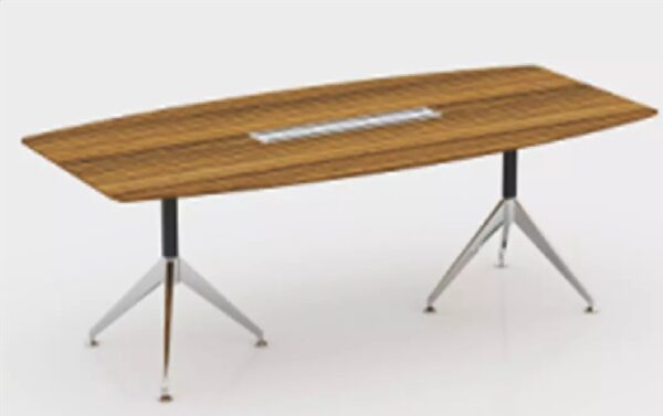 Lux Novara Boardroom Table Conference Meeting Table with Cable Tray 2400 x 1200m