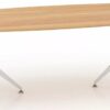 Potenza Boardroom Table Meeting Table Birch 2400 x 1200 Office Furniture - Image 4