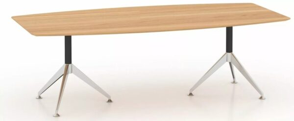 Potenza Boardroom Table Meeting Table Birch 2400 x 1200 Office Furniture - Image 4