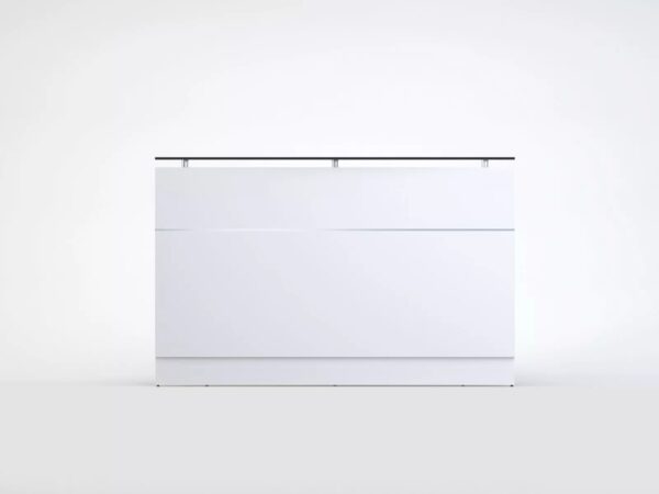 Office Furniture Classic Reception Counter Reception Desk White Side Panel - Image 4