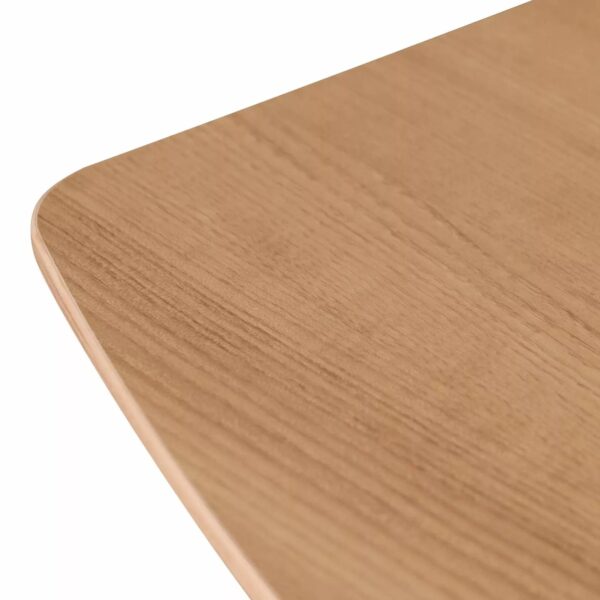 Vogue 3.6m Boardroom Meeting Table - Natural Top With Black Legs - Image 4
