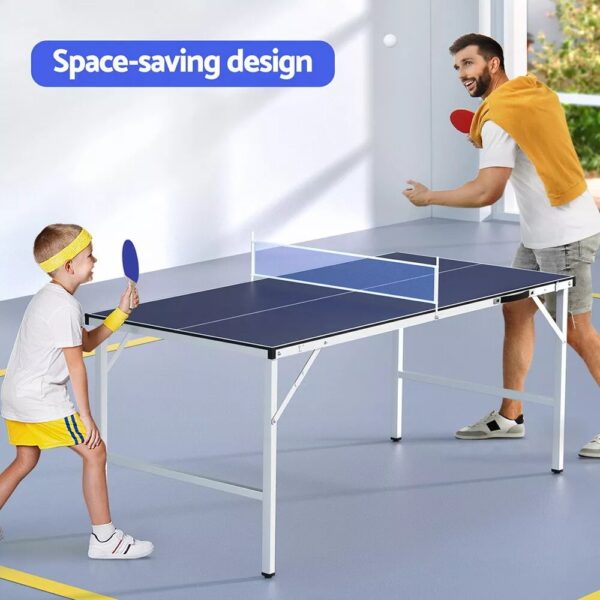 Everfit Table Tennis Ping Pong Table Portable Foldable Family Game Home Indoor - Image 5