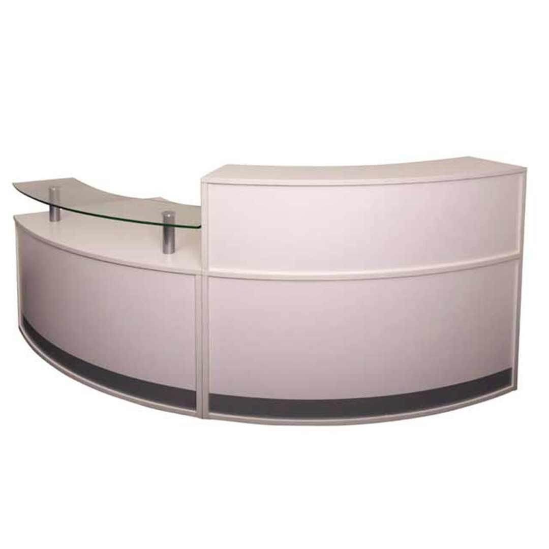 Rapidline Modular Reception Desk Front Office Counter Module Desk Mod 1 and Mod