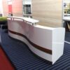 Martinique Reception Counter Reception Desk Salon Gloss White Office Furniture