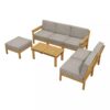 Livsip 7PCS Outdoor Sofa Set Garden Lounge Setting Patio Furniture Table Chairs - Image 7