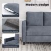 Levede 3 Seater Sofa L-Shaped Convertible Modular Couch Lounge Ottoman 195cm - Image 6