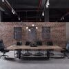 VIDAL Boardroom Table 3.6m x 1.6m - Warm Oak & Black - Image 9