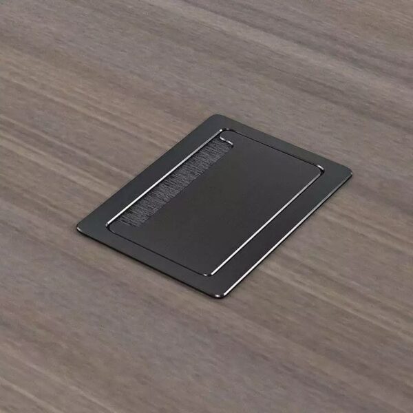 INIGO Boardroom Table 2.4M - Hazelnut & Black - Image 2
