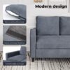 Levede 3 Seater Sofa L-Shaped Convertible Modular Couch Lounge Ottoman 195cm - Image 2
