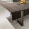 INIGO Boardroom Table 2.4M - Hazelnut & Black - Image 3