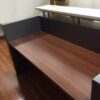 Hugo Reception Counter Reception Desk Salon Metallic Grey Office Furniture - Image 3