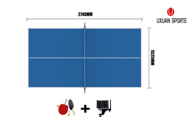 19mm Standard Ping Pong Table Tennis Top for Pool Billiard Table w Bats Balls - Image 9