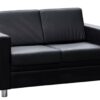Lounge Sofa GENUINE LEATHER Reception Area Waiting Room Office - Image 3